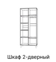 Шкаф 2-дверный Виктория СВК-01